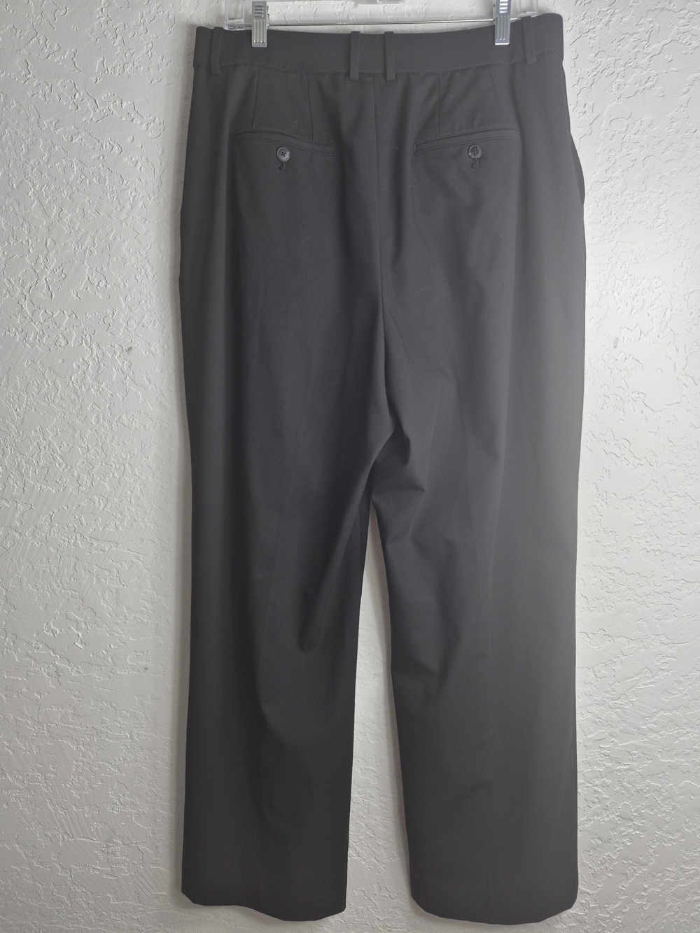 XL Classic Wide-Leg Dress Pants - Black - Picture 6 of 14